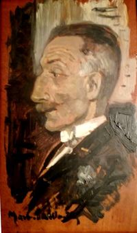 Portret Jan Kooiman door Martin van Waning